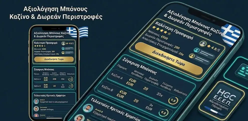 casino bonus free spins αξιολόγηση – online casino Ελλάδα